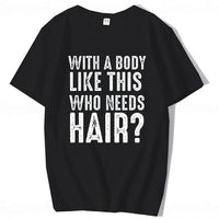 Plus Size Men's Cotton Short-sleeved Summer English Letter Printed T-shirt Top Men