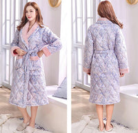 Women's Simple Coral Velvet Thick Warm Nightdress