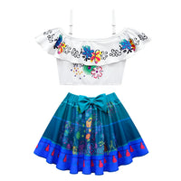 One-shoulder Children's Swimsuit Three-piece Suit