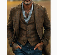 Mens Floral Blazer With Print Suit Jacket