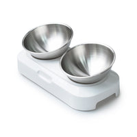 Easy To Clean Stainless Steel Cat Bowl Dog Food And Water Bowls With Stand Metal Cats Dogs Double Single Pet Feeding Feeder Bowl