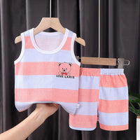 Children's Vest Suit Summer Pure Cotton
