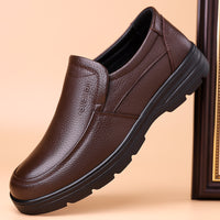 Men's Genuine Leather Lace-up Business Casual Shoes