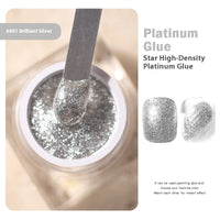 Star High Density Platinum Nail-beauty Glue Glitter Painted Metal UV Polish