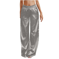New European And American-style Solid-color Pocket Elastic-cuff Casual Trousers