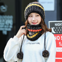 Knitted Hat And Scarf Set
