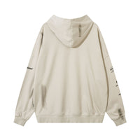 High Street American Inkjet Distressed Letters Printed Hoodie