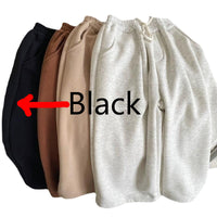 Korean Children's Velvet Padded Casual Pants