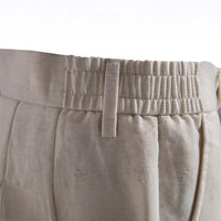 Business-Casual Lyocell Cotton Shorts Old Money Style