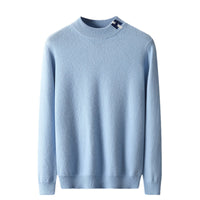 Jacquard Sweater Casual Trendy Knit Oversized Wool Base Shirt