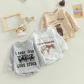Infant Toddler Letter Animal Print Romper
