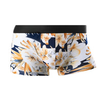 Printed Elastic Tight Sexy Ice Silk Men's Boxers