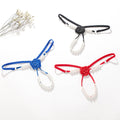 European And American Sexy Pearl Massage T-string Rose Thong