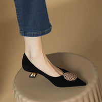 New French Style Women's Stiletto Pointed-toe Shoes