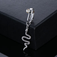 New Punch Free Zircon Pendant Bellybutton Stud