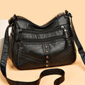 Ladies New High-grade Soft Leather Messenger Bag Vintage Leather