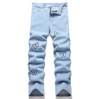 Fashionable And Exquisite Embroidered Men's Jeans