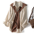 Shawl Design Niche Striped Shirt