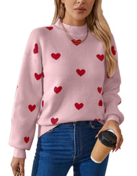 Autumn And Winter New Love Brocade Sweater Women