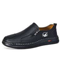 Mens Lace-up Leather Outdoor Casual Shoes