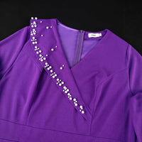 Hip-hugging Long-sleeve Midi Dress For Banquets