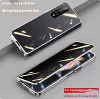 Folding Screen Magnetic Suction Fully Wrapped Glass Phone Case