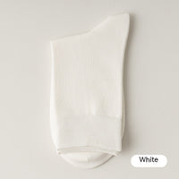 Spring And Autumn Pure Color Combed Cotton Antibacterial Stink Prevent Socks