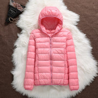 Lightweight Down Jacket Women's Hooded Short Slim-fit Lightweight Jacket