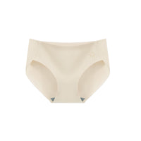 Women's Underwear One Piece Thin Seamless Cotton Antibacterial Mid-waist Briefs