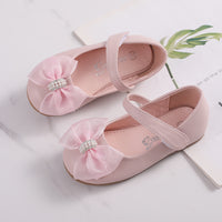 Princess PU Leather Bow Flower Girl Shoes