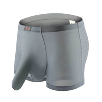 Men's Breathable Ice Silk Separation Solid Color Separation Boxer Briefs