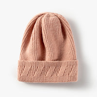 Fashion Knitted Hat Custom Light Version Flanging Woolen Hat