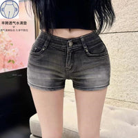 Women's Rich Crotch Pants Elastic Hip Shorts