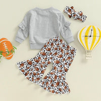 Long Sleeve Sweater Bell-bottom Pants Suit