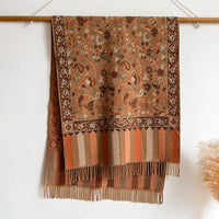 Autumn And Winter Ethnic Style Plant Flower Core-spun Yarn Tassle Fashion
