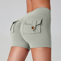 Sports Fitness Workwear Pocket Training Peach Quick-dry Butt-lifting Yoga Pants