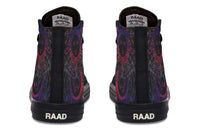 Printed Couple High Top Canvas Shoes