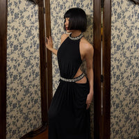Elegant Fishtail Semi Luxury Backless Long Dress