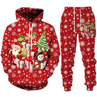 Fashionable Sporty Long-sleeve Pullover Hoodie Set