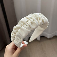 Vintage Pleated Wide Edge Hair Band