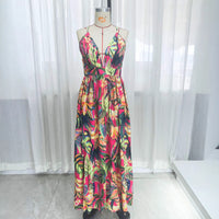 Women's Clothing Printing Slip Dress