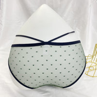 Lightweight And Breathable Ice Silk Satin Briefs Hip Fashion Polka Dot Thin Belt