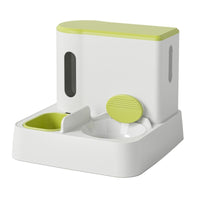 Cat Automatic Pet Feeder Water Dispenser Integrated Double Bowl Drinking Pet