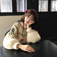 Women's Lantern Sleeve Loose Mori Knitwear