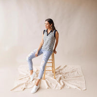 European And American Spring And Summer Leisure Fashion Holes High Waist Jeans For Women
