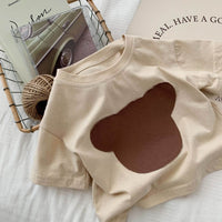 Children's Patch Bear Fashion Bottoming Shirt Top