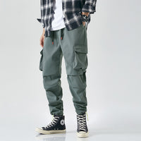 Japanese Trendy Brand Men's Casual Pants Multi-pocket