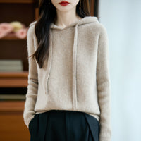 New Women's Hooded Knit Sweater