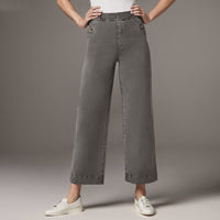 Women's Straight-leg Wide-leg Cropped Jeans