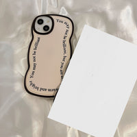 Ring English Twist Bracket Mobile Phone Case
